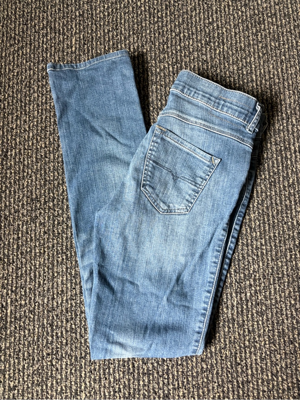 Diesel “Sandy” regular slim straight blue jeans